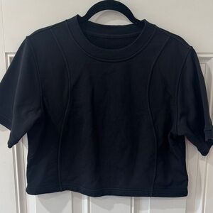 lululemon athletica Black Crop Top